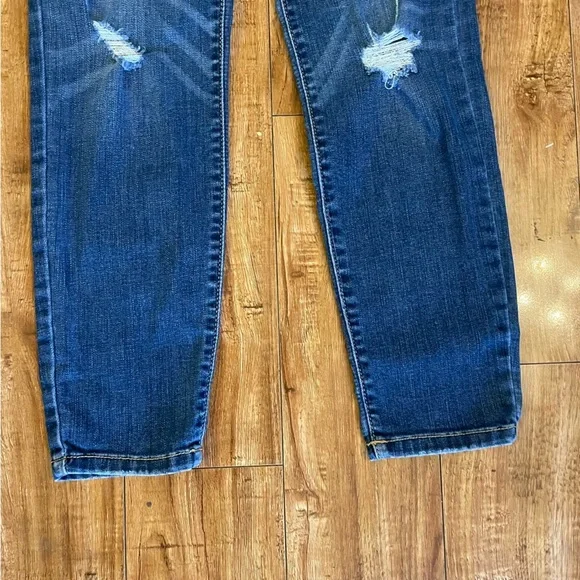 JUDY BLUE Women’s Blue Distressed Skinny Fit Ankle  Jean Pant Size 5 27 - Picture 5 of 15